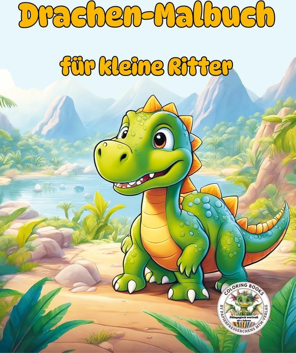 Immagine prodotto Libro di draghi da colorare per piccoli cavalieri