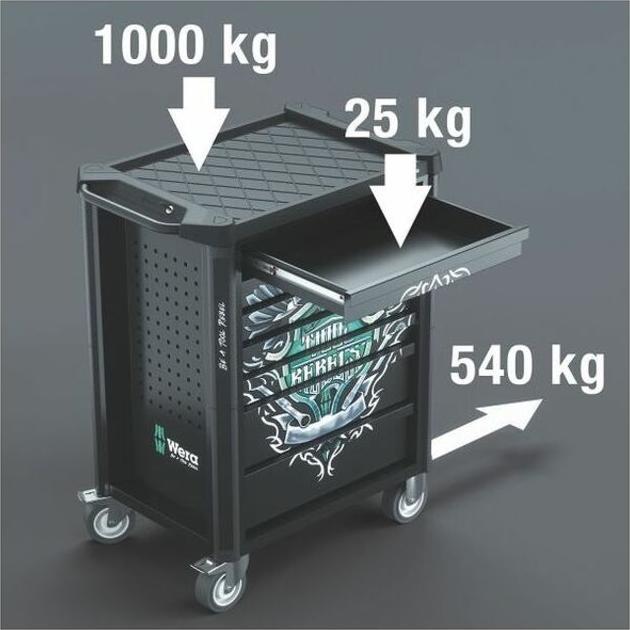 Produktbild Wera 9700 Tool Rebel Werkstattwagen 1 (78x)