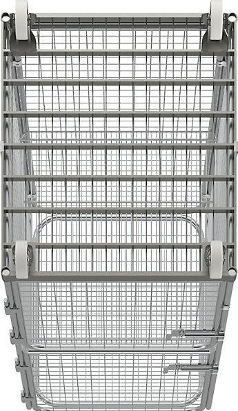 Actual product image kaiserkraft Anti-theft container with steel rolling plate (500 kg)