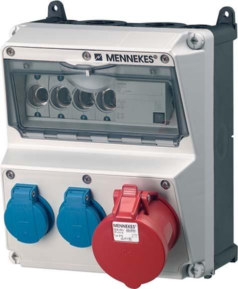 Actual product image Mennekes MEN 920014 Socket outlet combination AMAXX (2 x, CEE 32/3)