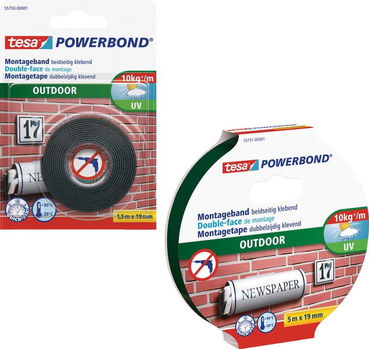 Actual product image tesa Powerbond mounting tape Outdoor (19 mm)