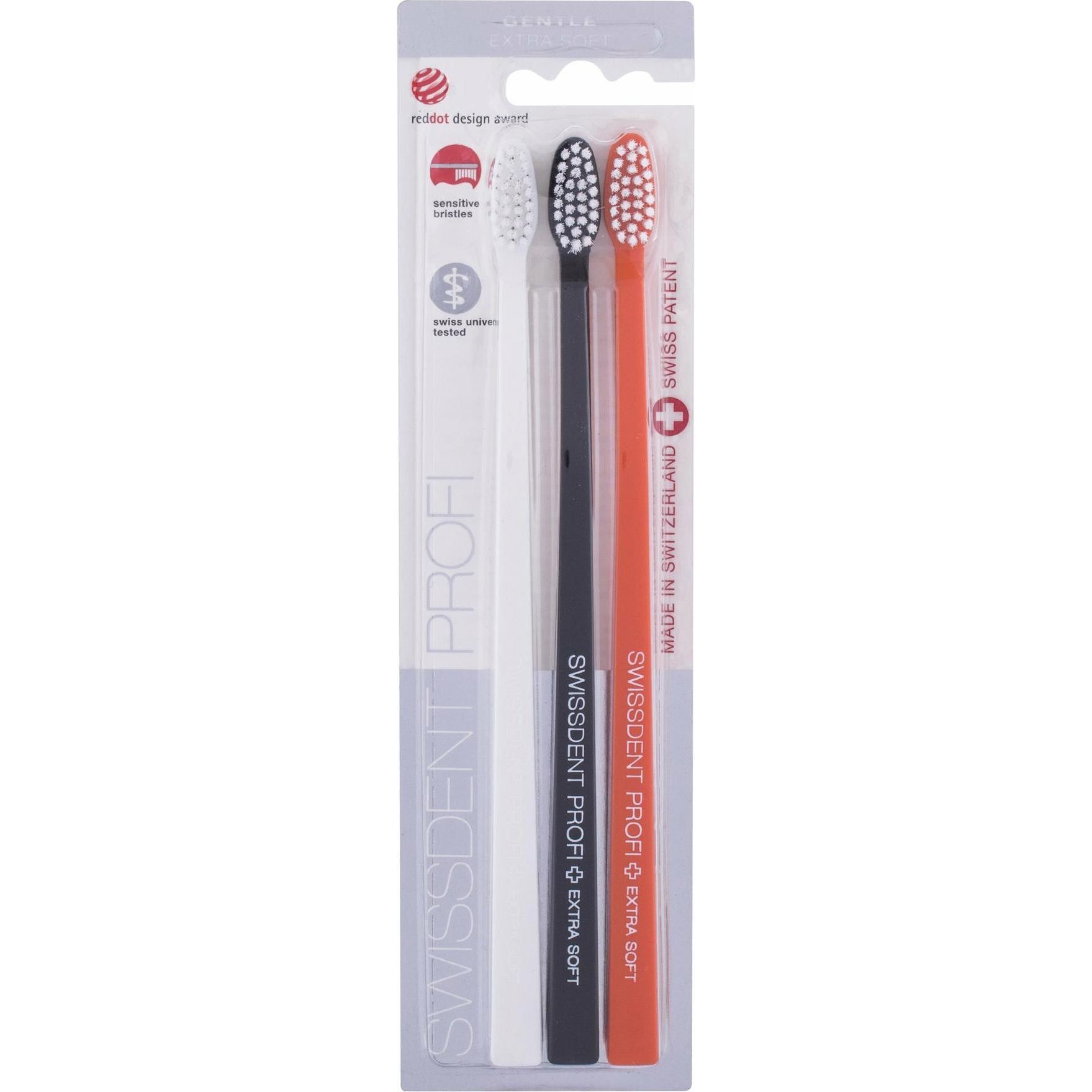 Swissdent, Handzahnbürste, Profi Gentle Trio (Weich, 2 x)