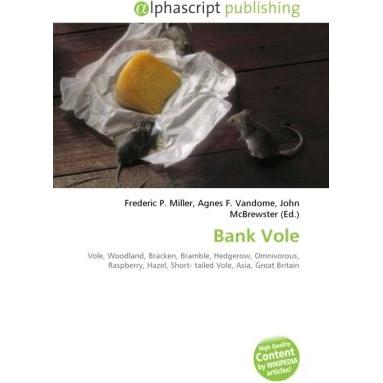 Bank Vole, Fachbücher von Agnes F. Vandome, John McBrewster, Frederic P. Miller