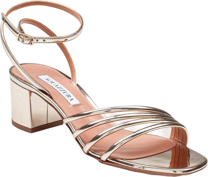 Immagine prodotto Aquazzura latour sandal 50 in laminated leather color light gold (50)