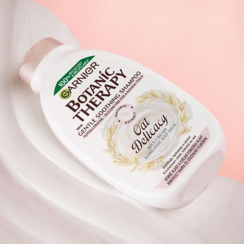 Produktbild Garnier Botanic Therapy Oat Delicacy Shampoo 400ml - für zartes Haar (400 ml, Flüssiges Shampoo)