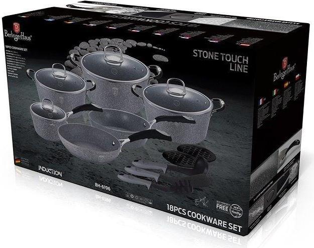 Produktbild BerlingerHaus GRANITE POT SET BH-6196 (Pfannenset + Topfset, Aluminiumguss)