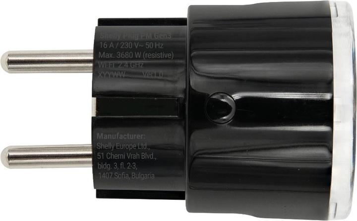 Image du produit Shelly Plug PM Gen3 Black