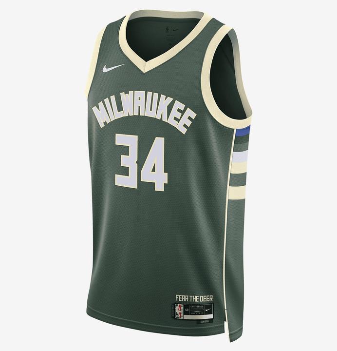 Produktbild Nike Milwaukee Bucks Icon Edition 2022/23 Dri-FIT NBA Swingman Jersey (XL)