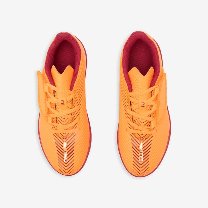 Immagine prodotto Kipsta Scarpe da calcio per bambini con chiusura a velcro - 160 Easy Turf arancione (33)