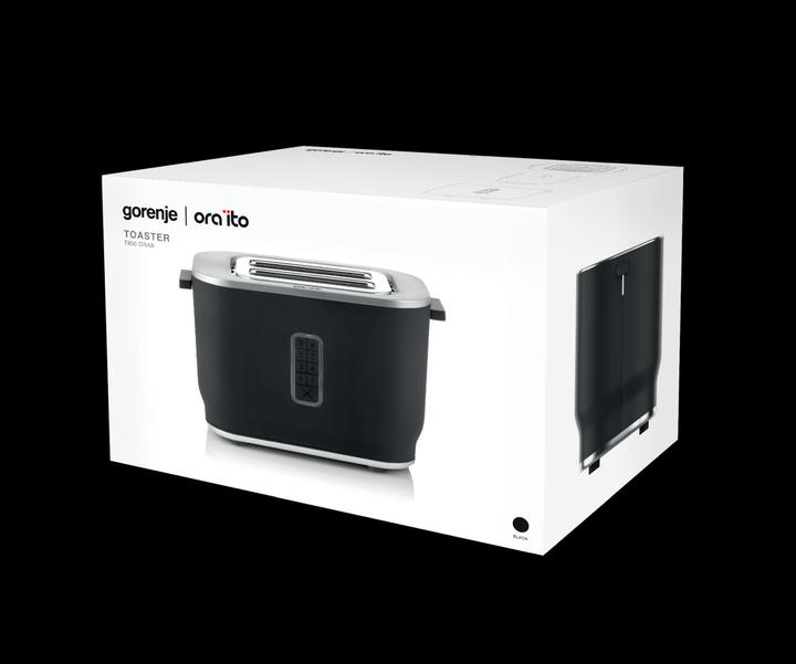 Produktbild Gorenje Toaster Ora Ito Design T800ORAB Leistung 800 W, Anzahl der Schlitze 2, Gehäusematerial Kunststoff, J
