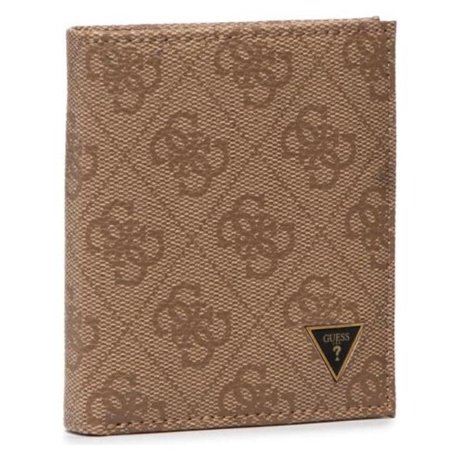 Guess, Herren, Portemonnaie, Vezzola, Textile Wallet, Small Billfold, SMVZLALEA22, Brown, For Men, Braun
