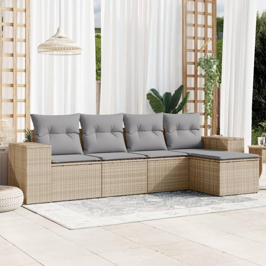 Thumbnail - VidaXL, Gartenlounge, 10-tlg. Garten-Lounge-Set mit Kissen