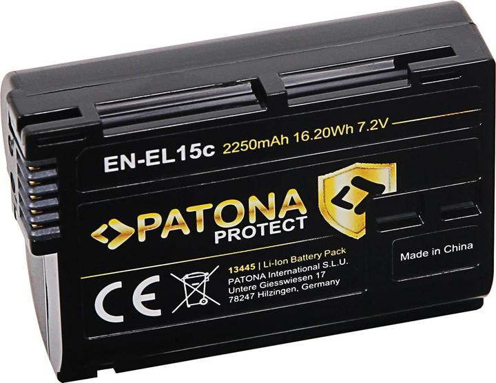 Actual product image Patona EN-EL15C Set Ladegerät + 2 Akkus (Camera battery charger)