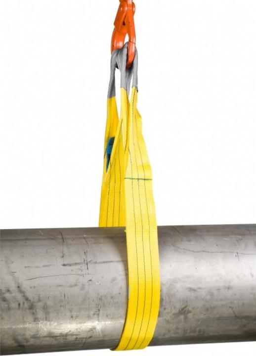 Actual product image Rema 1211103 S1-PE-6M Polyester-Hebeband mit verstärkten Schlaufen 6,0 mtr 3000 kg