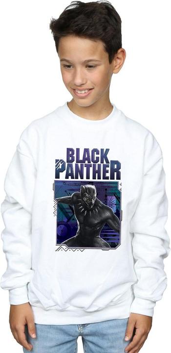 Actual product image Boys Black Panther Tech Badge Sweatshirt (116)