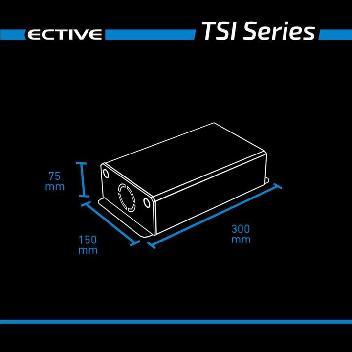 Actual product image Ective TSI 5 500W/12V sine wave inverter with NVS and UPS function
