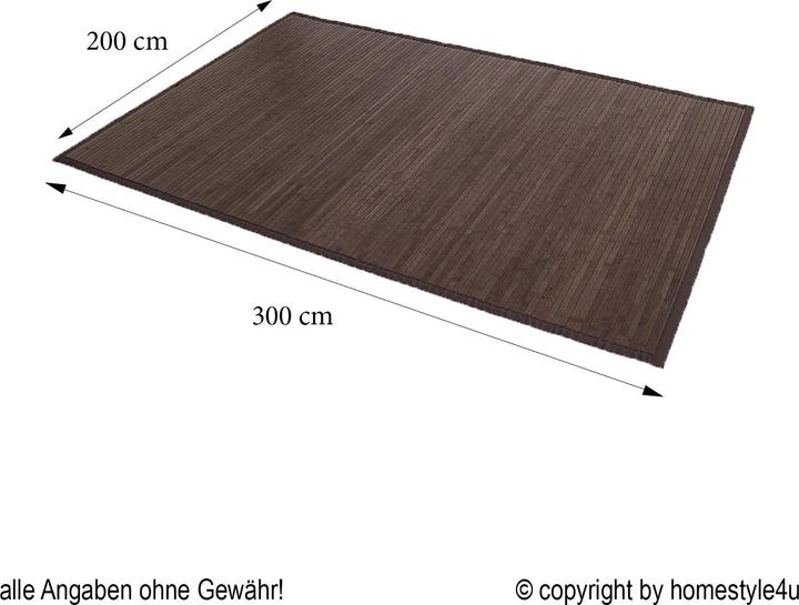 Image du produit Homestyle4u Tapis en bambou Tapis en bambou (200 x 300 cm)