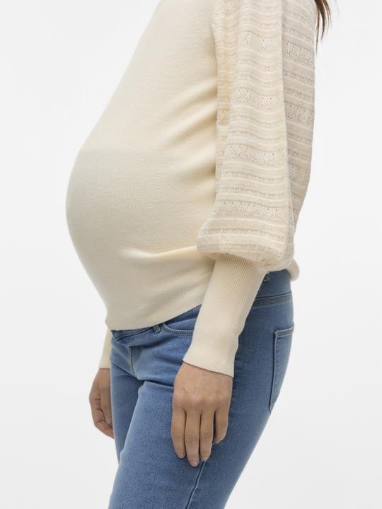 Actual product image Vero Moda Maternity Regular fit Round neck Long cuffs Pullover Knitted top (XXL)