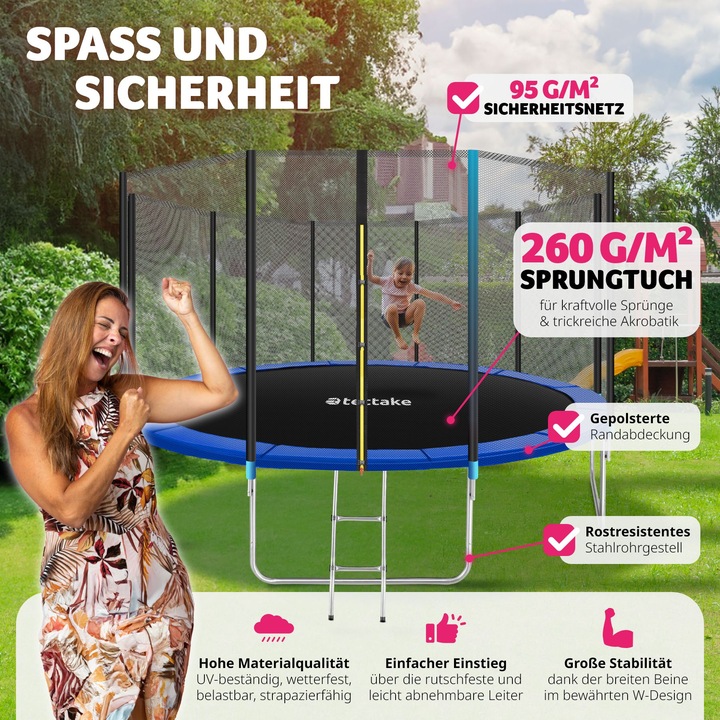 Image du produit tectake Trampoline de jardin (457 cm)