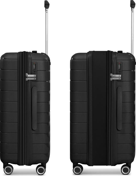 Image du produit Franky London 4 rollers Trolley M 42 cm with extensible fold (59 l, M (50 - 90l))