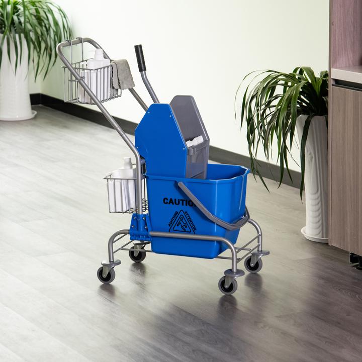 Produktbild Homcom Putzwagen Kunststoff, Metall Blau