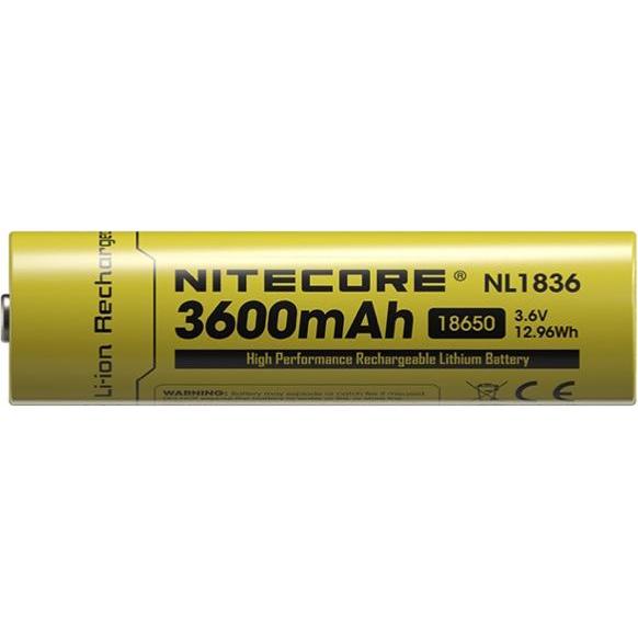 Thumbnail - Nitecore, Taschenlampe Zubehör, Li-Ion Akku Typ 18650 - 3600mAh - NL1836