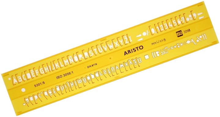 Produktbild Aristo Schriftschablone 5 mm gerade (0.50 cm)