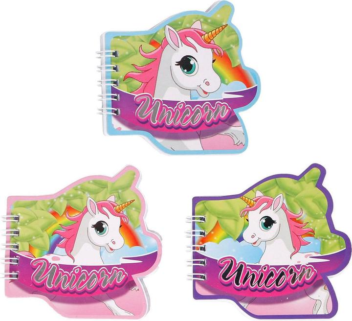 Roost Notizbuch Einhorn 590192 (assortiert) 9cm