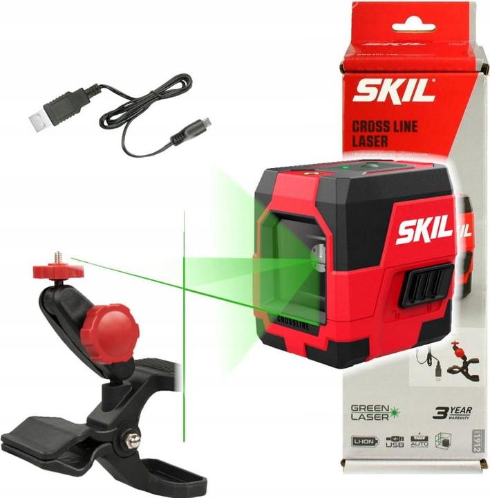 Productafbeelding Skil 1912 AA Kruislijnlaser (groen) 20m