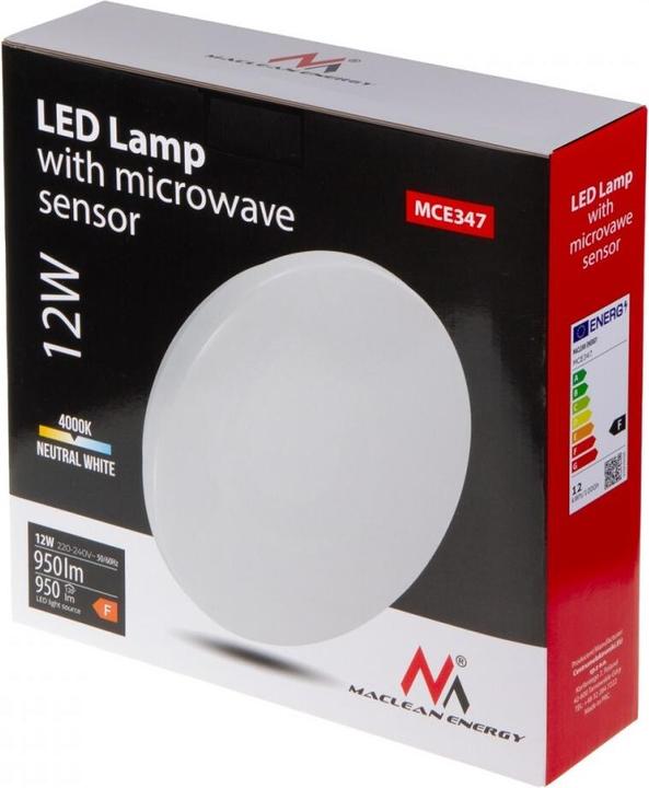 Actual product image Maclean Ceiling lamp with twilight sensor MCE347