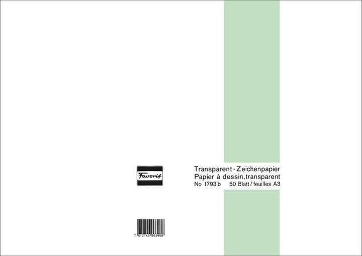 Actual product image Rumold Transparent paper blocks (A3, Plain, No binding)