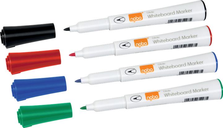 Actual product image Nobo Glide Whiteboard Pen (4x)