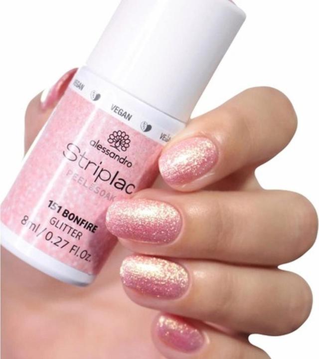 Immagine prodotto Alessandro Striplac Peel o Soak - Bonfire (Glitter, Porpora, Rosa, Smalto pelabile)