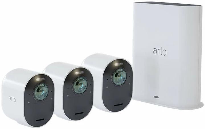 Arlo Ultra 2 Spotlight camera, 3 kit white (3840 x 2160 pixels)