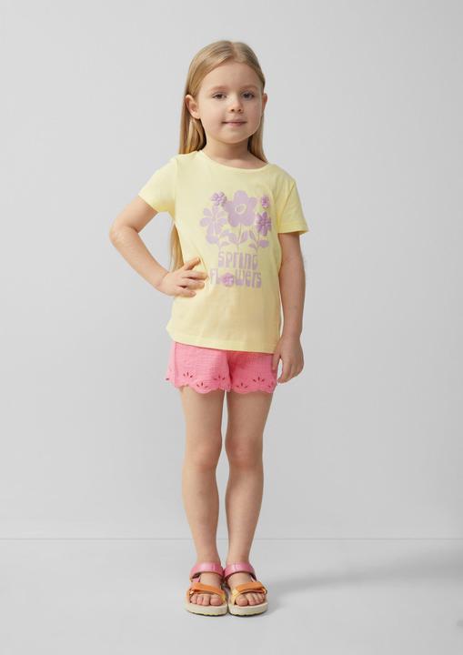 Produktbild S.Oliver T-Shirt T-Shirt mit Glitzerprint und Applikation im Loose Fit (140)