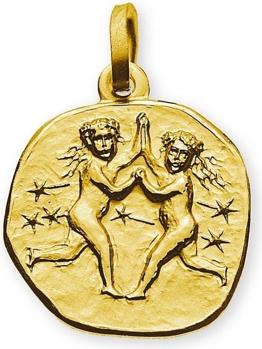 Image du produit Wassner Pendentif signe astrologique Gémeaux en or jaune 18K (Or 750)