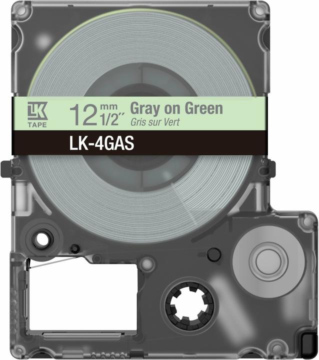 Produktbild Epson Soft Green/Gray 12mm LK-4GAS (1.20 cm, Grün, Grau)