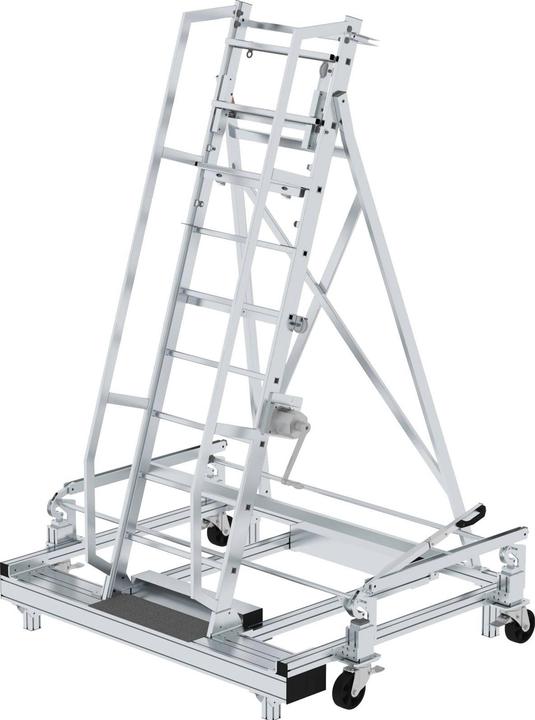 Produktbild Munk Tankwagenleiter Typ 8 mit absenkbarem Zentralhebelfahrwerk (Mehrzweckleiter, 250 cm)