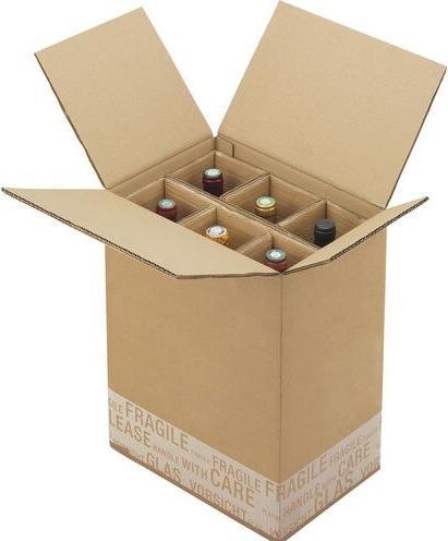 Produktbild Raja Flaschenversandkarton Braun Doppelwandiger Karton (1 x)