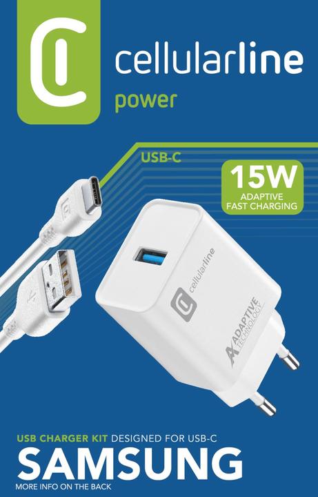 Image du produit Cellularline Kit chargeur (15 W, 1 portion)