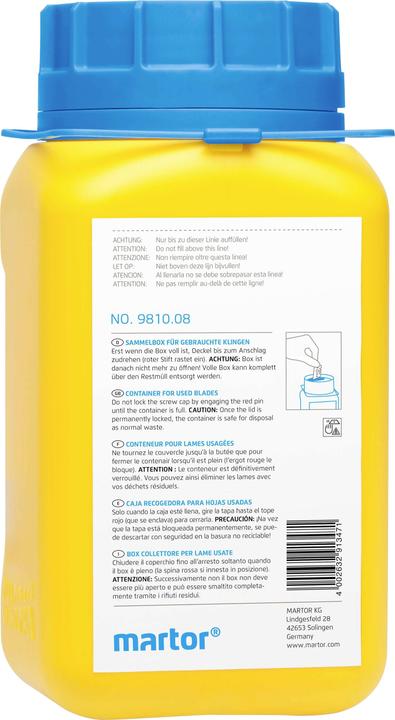 Martor Boîte de collecte de lames