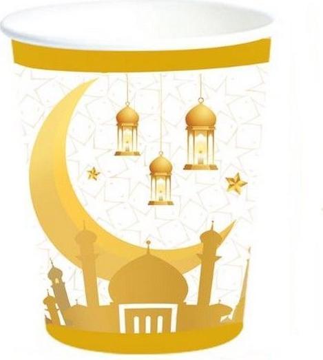 Actual product image MU Style Hedi Series Disposable Tableware Set Eid Mubarak (65-pc. Set) (1x)