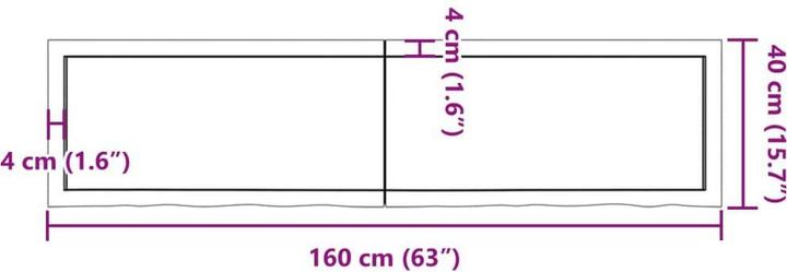Actual product image vidaXL Waschtischplatte