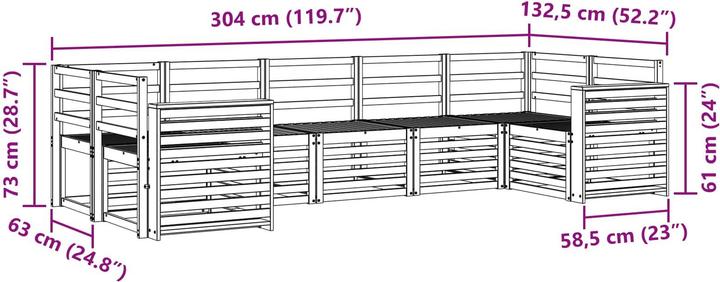 Produktbild vidaXL Outdoor-Sofa