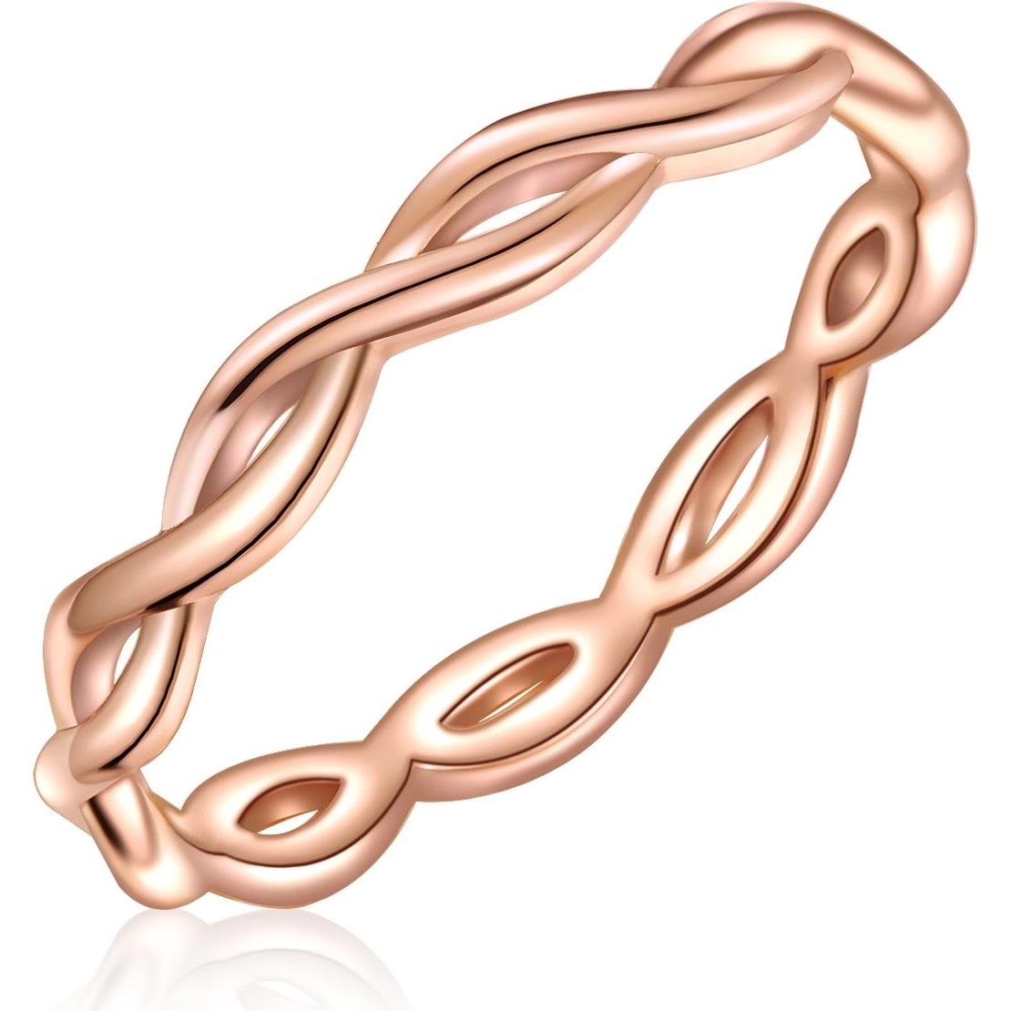 Thumbnail - Glanzstücke München, Ring, Damen Sterling Silber roségold - 32016, (50, 925 Silber)