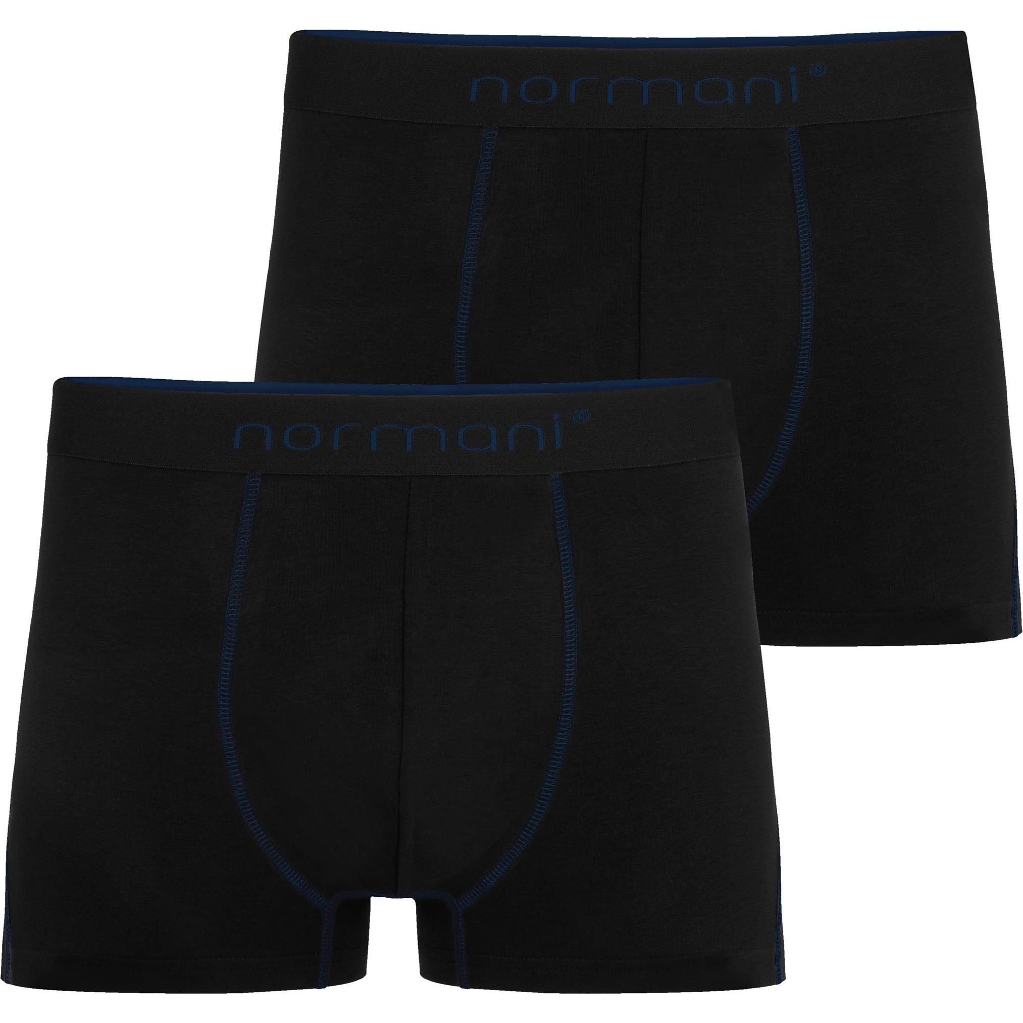 Normani, Herren, Unterhosen, 2 Herren Boxershorts Stanley, Blau, (S, 2er Pack)