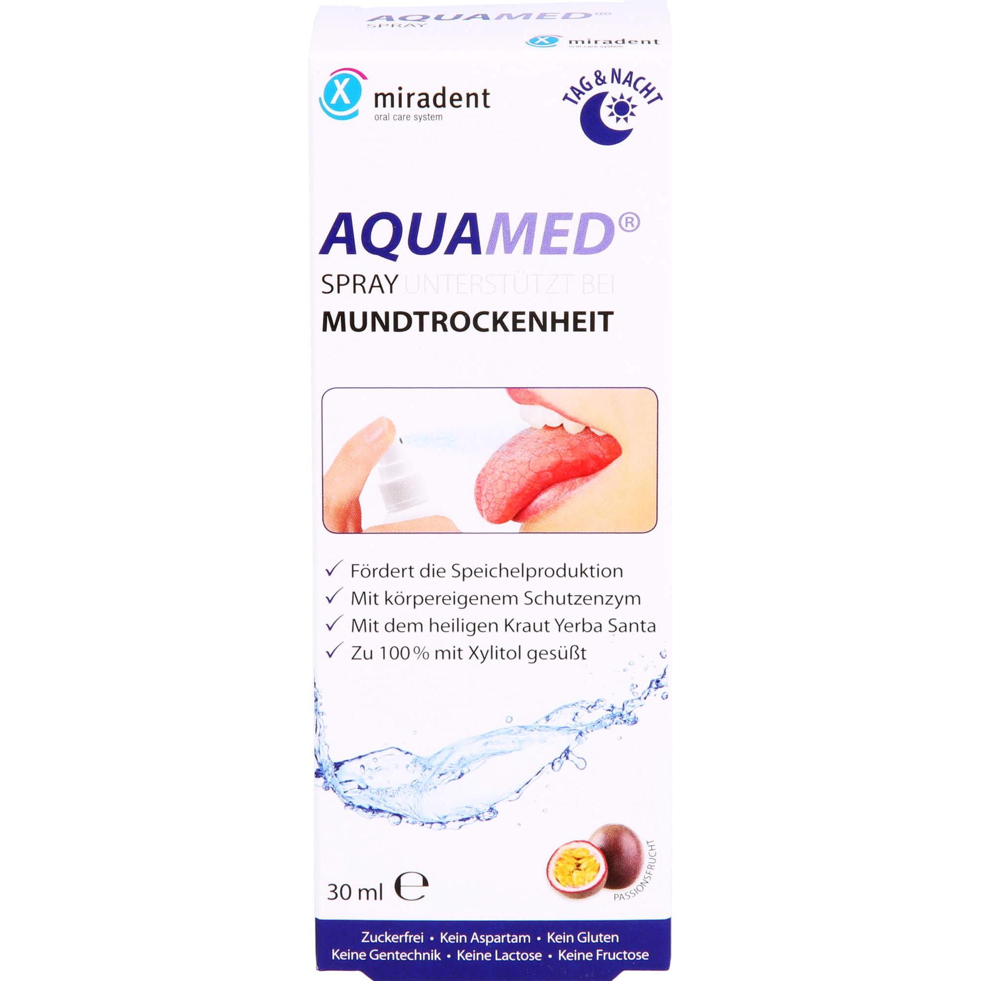 Miradent, Zahnpasta, AQUAMED Mundtrockenheits-Spray, 30 ml Lösung (30 ml)