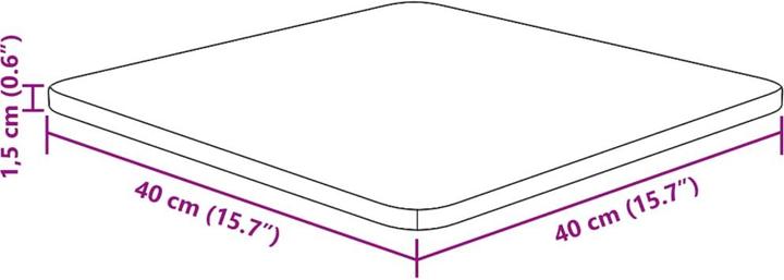 Actual product image VidaXL Isabel (40 x 40 x 1.5 cm)