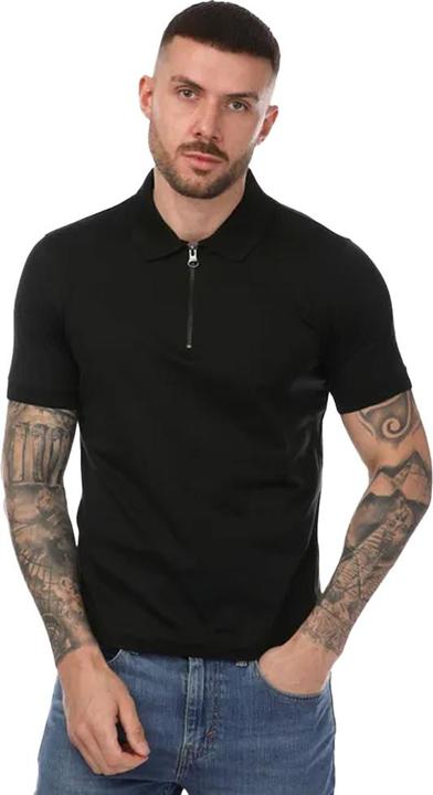 Actual product image Mercery Mens Regal Zip Neck Polo Shirt (L)