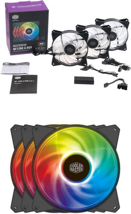Produktbild Cooler Master MasterFan MF120R ARGB (120 mm, 3x)